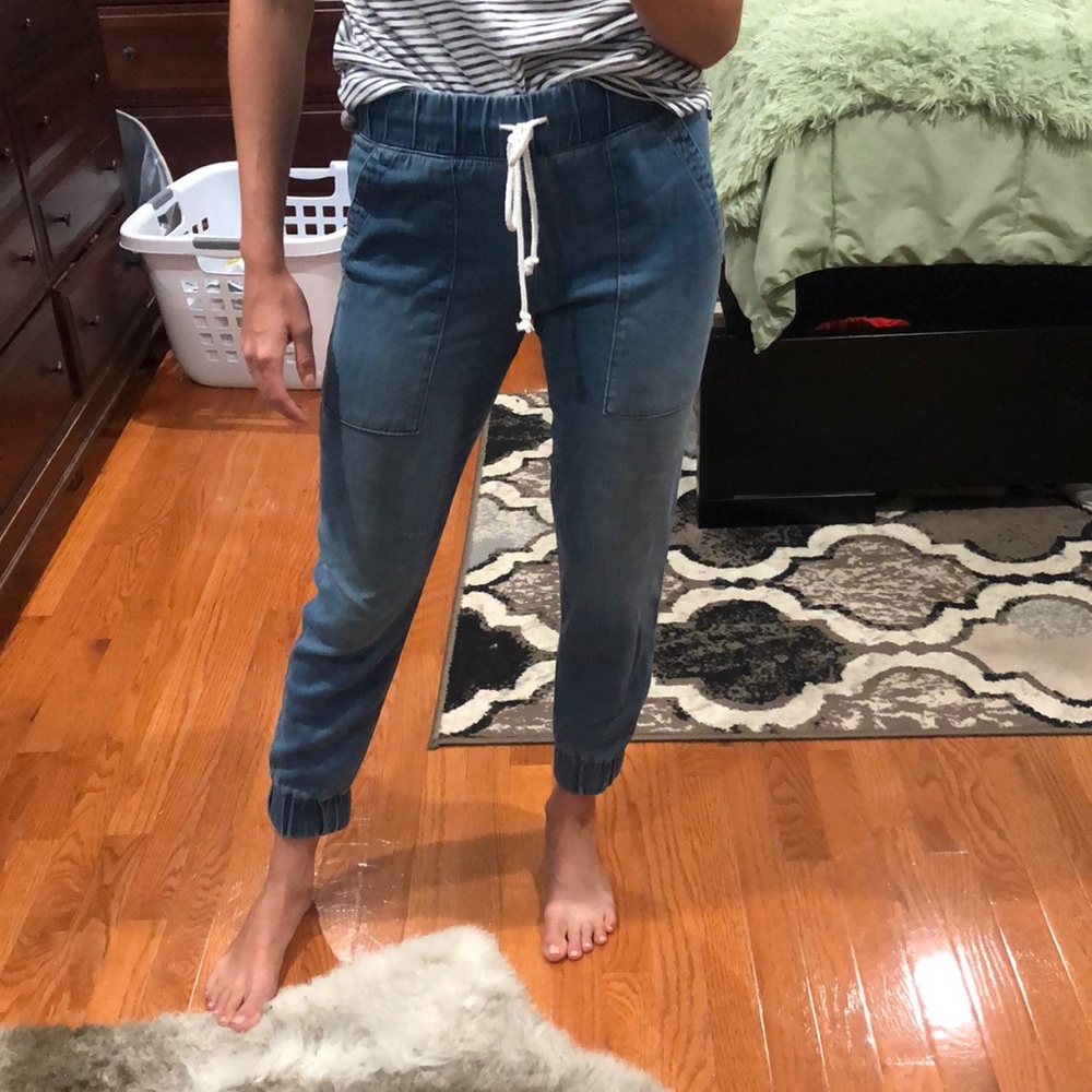 denim joggers
